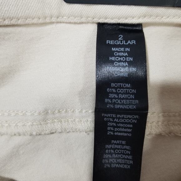 Chicos Jeans Size 2 The So Lifting Straight Leg Regular Pants Beige NWT $99 - Picture 7 of 11